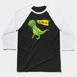 Dino Rawr Baseball T-Shirt